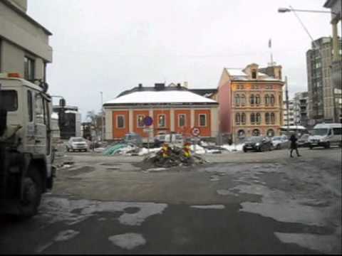 POV Walking in Drammen: Early spring