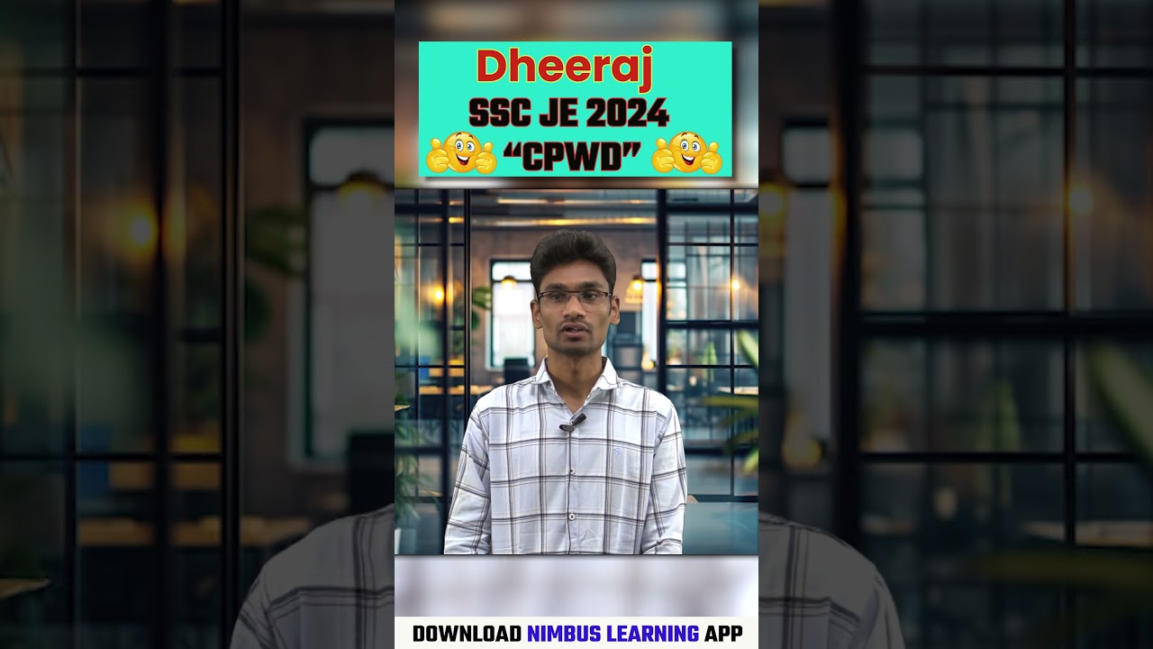 Congratulations 🥳 Dheeraj | Selected in SSC JE 2024 ✌️