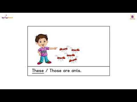 ‘These’ and ‘Those’ - 1 | Springboard SR KG Words & Sentences Part - 2 | Periwinkle
