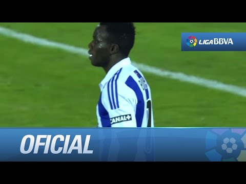 Jugada personal de Bruma que acaba disparando ajustado al poste