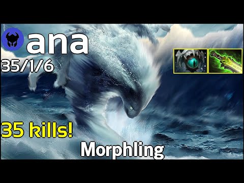 35 kills! ana [OG] plays Morphling!!! Dota 2 7.21