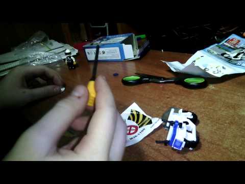 сборка конструктора Sluban Полицейский Патруль