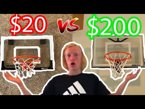 $20 MINI BASKETBALL HOOP VS $200 MINI BASKETBALL HOOP! (Which Is Better?)