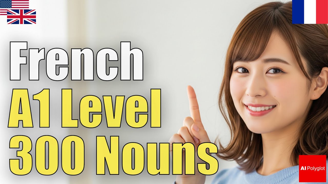 French A1 Nouns 300 | From scratch | Immersion | Background | Natural | Common Phrases | Essential V