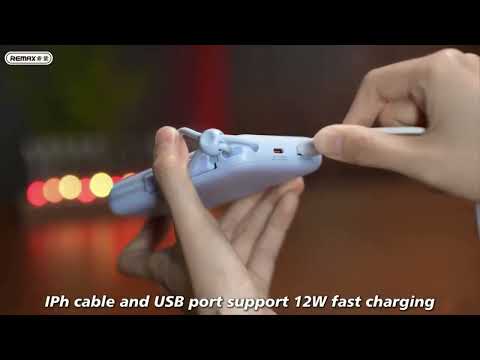 Повербанк Remax FC-13 10000 mAh 22.5W (with cable Type-C+Lightning) Black