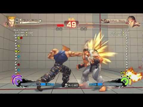 Blue Emblem (Guile) VS kisaran (Ryu) Super Street Fighter IV Arcade Edition 2012 720p HD