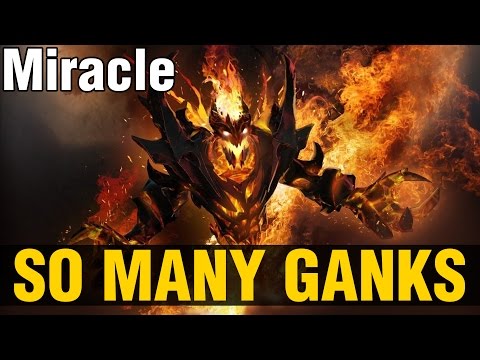 SO MANY GANKS !! - Miracle- Shadow Fiend - Dota 2