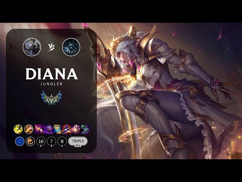 Diana Jungle vs Karthus - EUW Challenger Patch 12.22