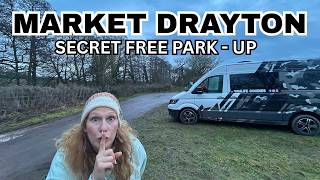 FREE Overnight Parking in Market Drayton 🚐 | Van Life UK Campervan Adventure