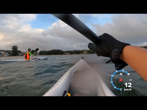 Paddling the Fennix Bonito, the mini surfski!