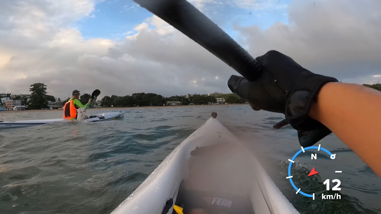 Paddling the Fennix Bonito, the mini surfski!
