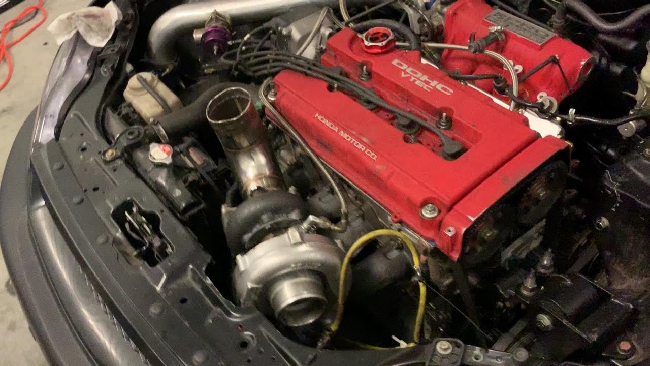 Installing a top mount TURBO set up on a B18 Civic