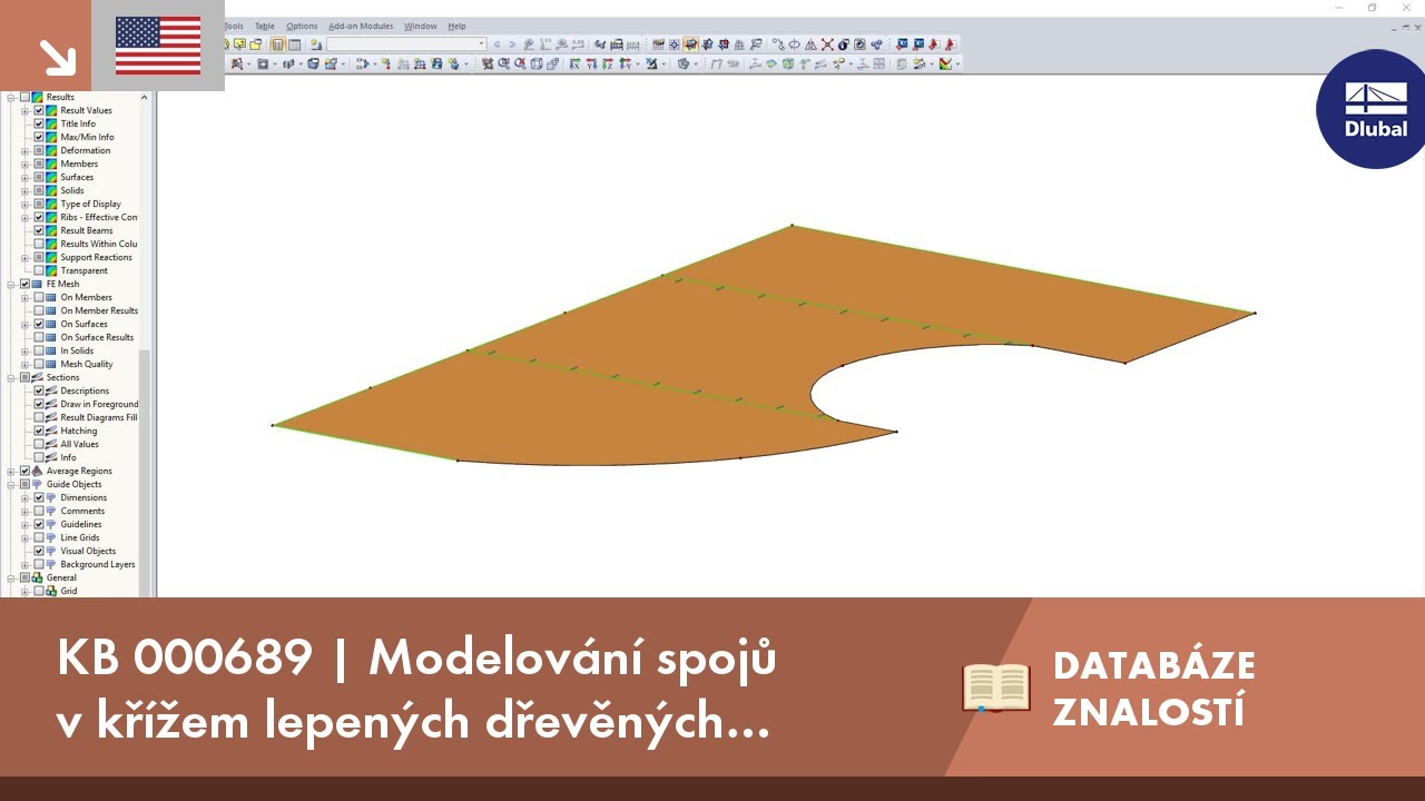 KB 000689 | Modelování spojů v křížem lepených dřevěných konstrukcích