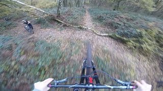 VTT DH - ROAD GAP - CRASH - TERRAIN DE LA TOUR