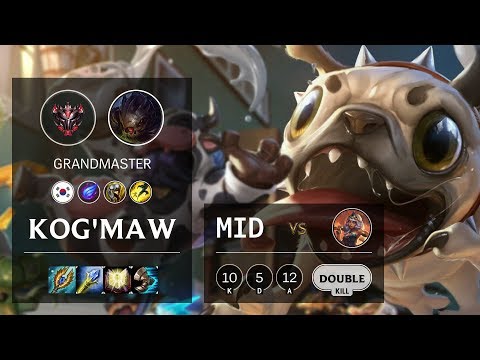 Kog'Maw Mid vs Qiyana - KR Grandmaster Patch 10.11