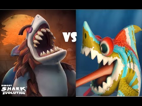 Wereshark vs Sharkeleon - Hungry Shark Evolution
