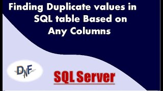 Finding Duplicate values in a SQL Table | #sql ,#sqlserver , #database