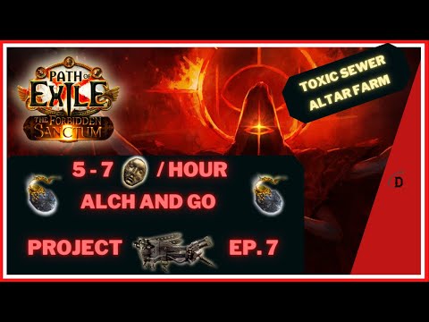 5-7 DIVINE PROFIT PER HOUR - Toxic Sewer Alch and Go - Project Mageblood Ep. 7 - Path of Exile 3.20