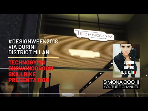 #designweek2018 Technogym Store - Skill Bike Presentation Via Durini