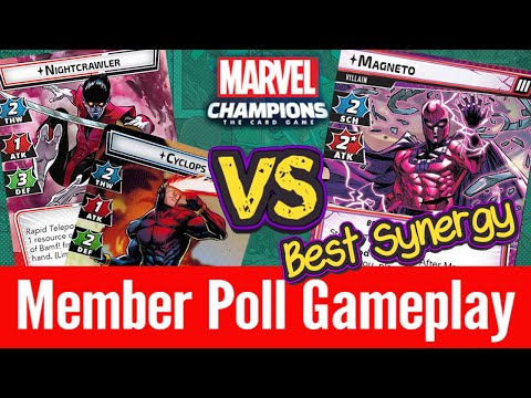 NIGHTCRAWLER & CYCLOPS vs MAGNETO (Expert) Marvel Champions Playthrough 2 Handed