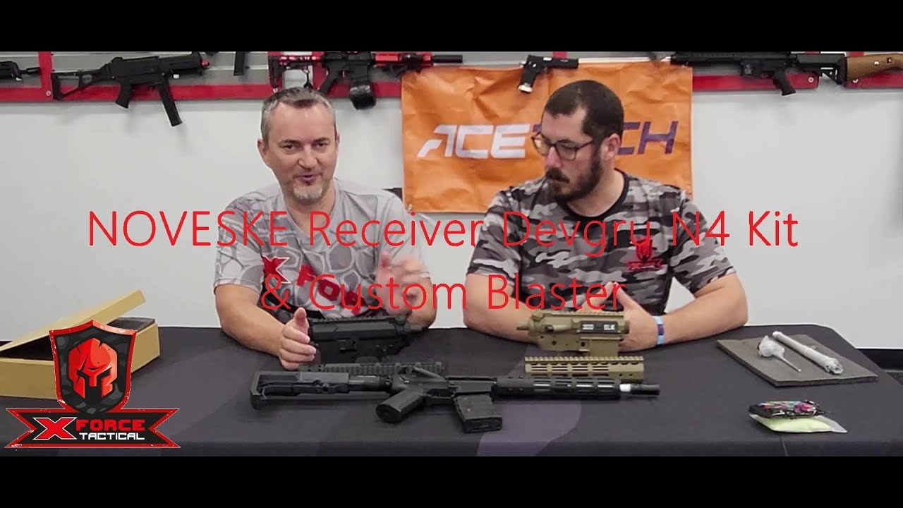 NOVESKE Receiver Devgru N4 Kit and Custom Gel Blaster by X-Force Tactical