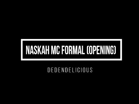 FORMAL MC SCRIPT (OPENING TO CLOSING)