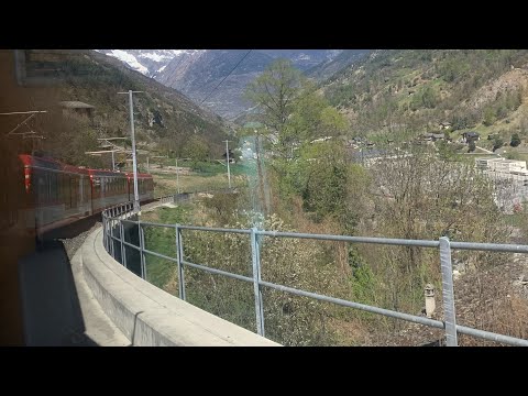 Scenic train ride from Zermatt to Geneva 🇨🇭