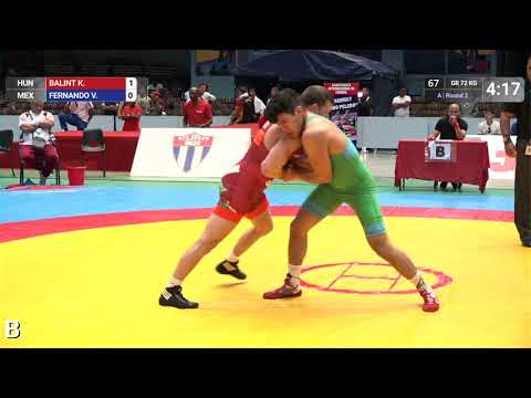 Round 2 GR - 72 kg: K. BALINT (HUN) v. V. FERNANDO (MEX)