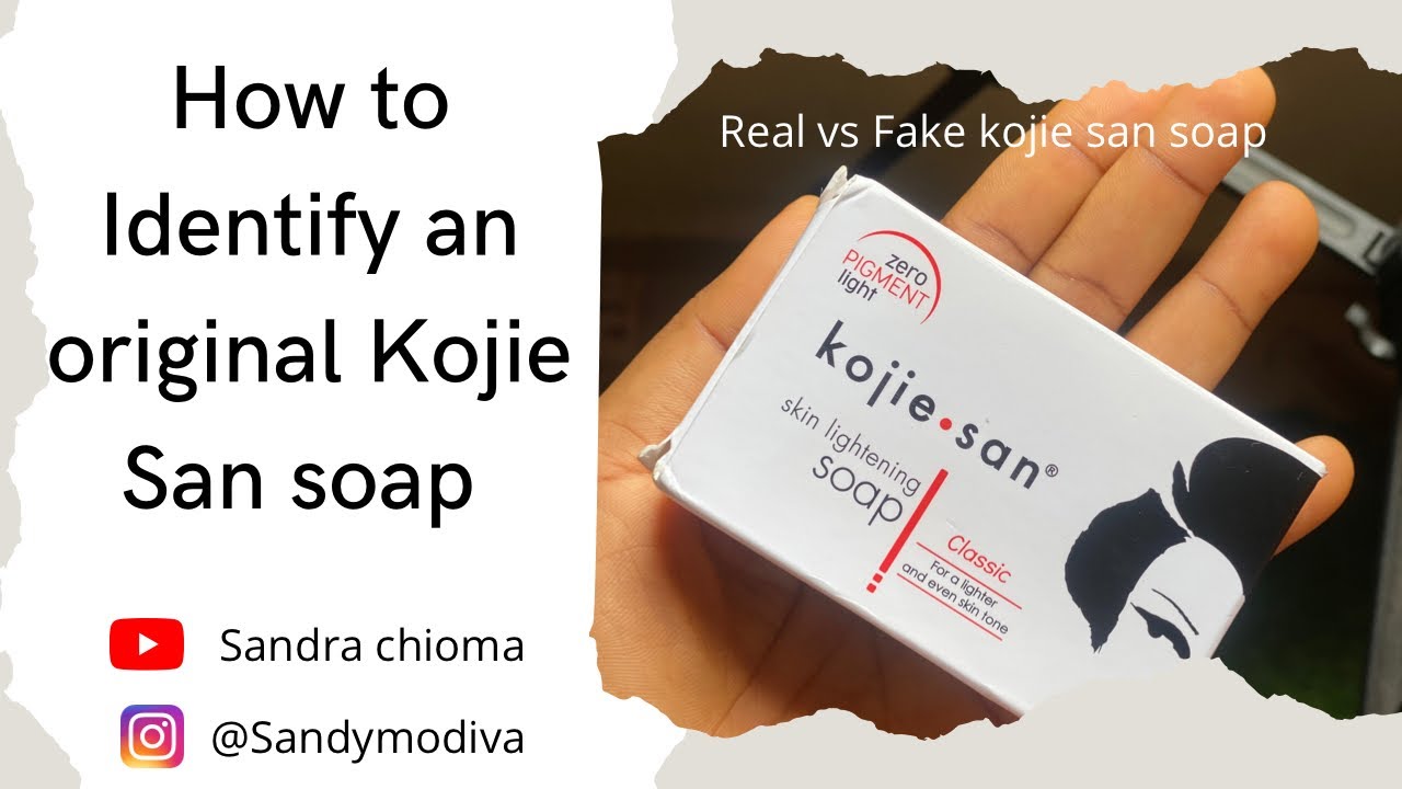 How to identify the original kojie San soap #productreview #kojiesansoap #kojicacidsoap