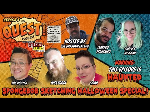 Halloween SpongeBob Sketching w/ Mike Rooth, Shiro, Loc Nguyen, Chrissy Wiseman & Leandro Franchino