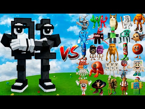 ZERO ONE vs All NEW Secret Brainrot Bosses | Minecraft Mob Battle