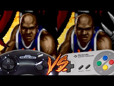 Sega Genesis Vs Super Nintendo - Shaq Fu
