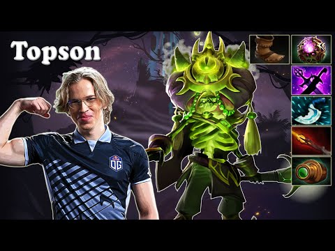 Topson - Pugna Midlane vs RodjER Hoodwink | Dota 2 7.29c Gameplay