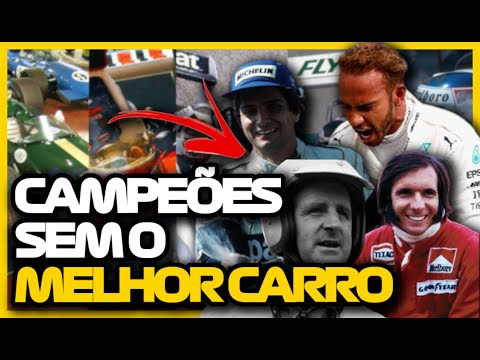 CAMPEÕES SEM OS MELHORES CARROS DA FORMULA 1 #f1 #formula1 #formulaone #formulanews
