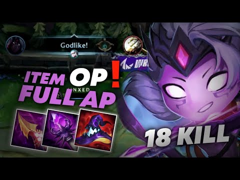 VARUS WILD RIFT : 18 KILL ITEM FULL AP IS OP !??? CARRY INSANE S9