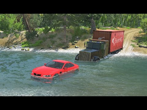 Off Road Cars vs Deep Water - BeamNG.drive