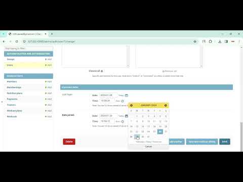 Fitness Management System in Django Python