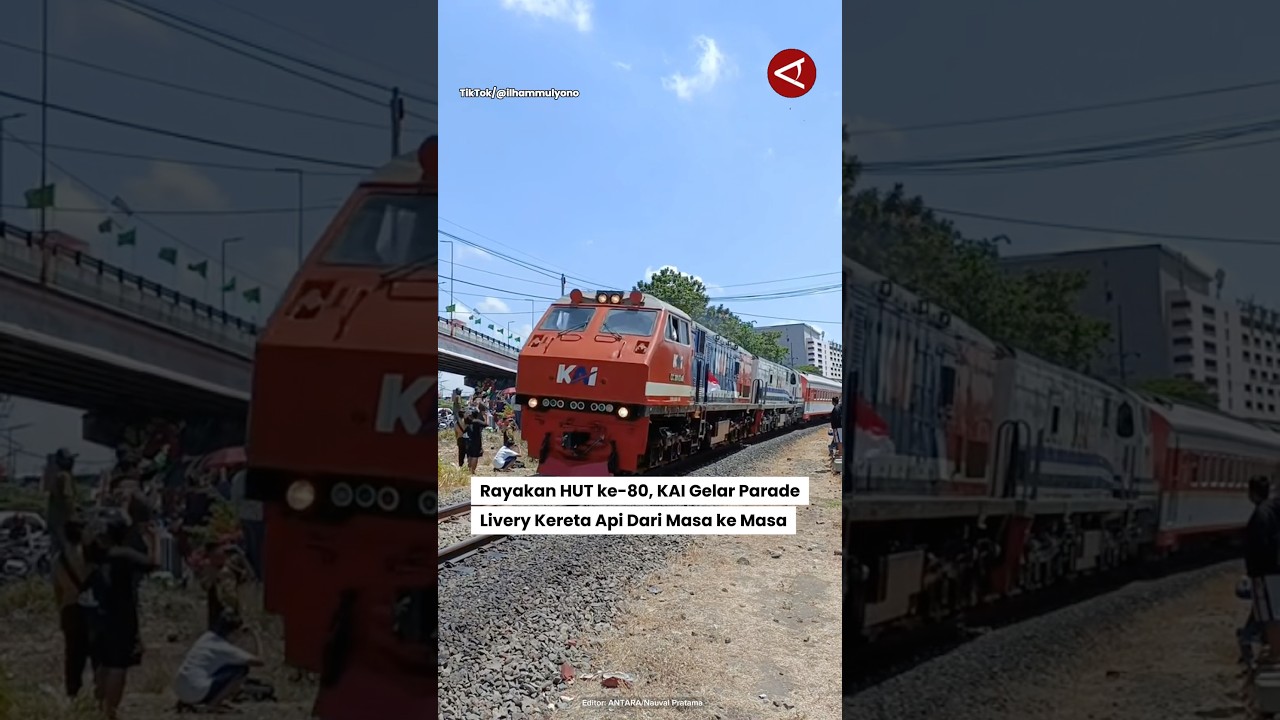 Rayakan HUT ke-80, KAI Gelar Parade Livery Kereta Api Dari Masa ke Masa