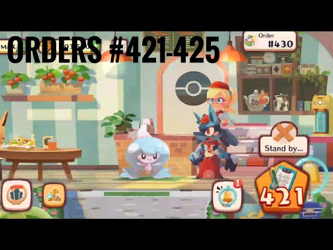 [Pokemon Cafe Mix] Episode 156 - Orders #421, 422, 423, 424, and 425