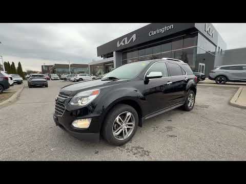 2017 Chevrolet Equinox in Black for sale at Clarington Kia in Bowmanville, ON