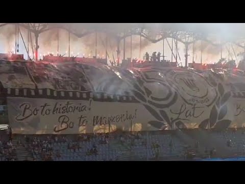 Oprawa kibiców Korony Kielce na meczu z Górnikiem Zabrze | 12.08.2023