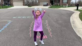 Side Walk Chalk Obstacle Course Challenge