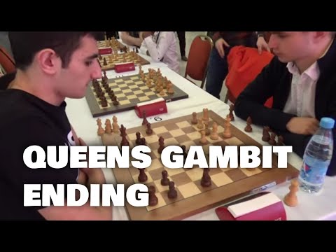 Queens gambit endgame | Sarana - Petrosyan | Blitz chess