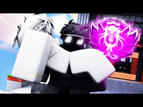 How I CARRIED MY FAN TO NIGHTMARE RANK in Roblox Bedwars Ranked..