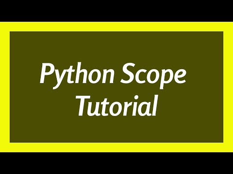 Python Tutorial For Beginners Scoping Variables