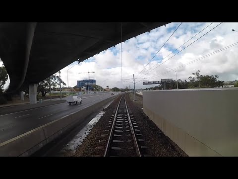Transperth train drivers view - Perth to Cockburn Central return - high speed