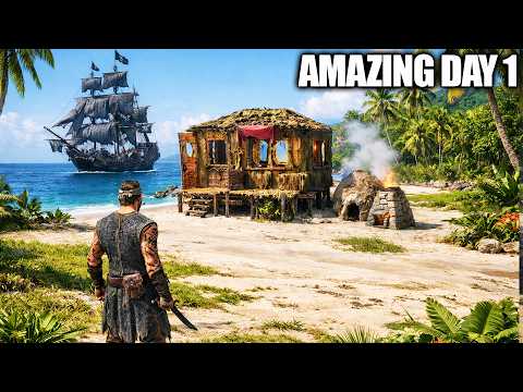 Day 1 of This Amazing Pirate Survival Game…