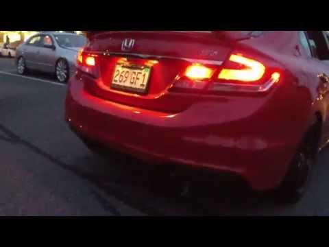 2014 Civic SI Shooting flames Kraftwerks supercharger