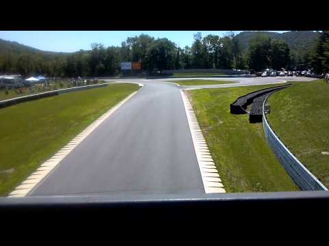 2011 Le Mans Limerock race Overhead bridge view