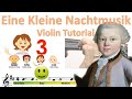 Eine Kleine Nachtmusik by W.A.Mozart easy version sheet music and violin tutorial